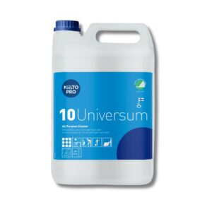 Kiilto 10 Universum yleispuhdistusaine valkoisessa muovisessa 5L kanisterissa. Värillinen hajustettu neste.