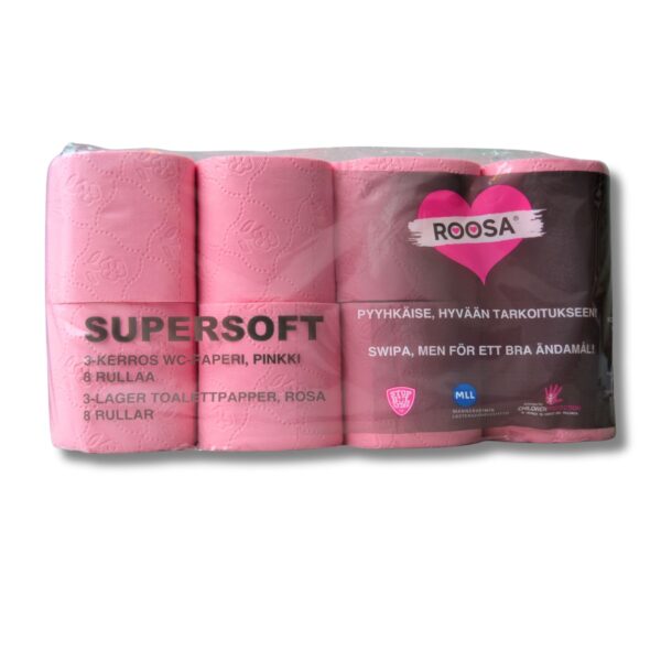 Roosa WC-paperi 8rll - Image 5