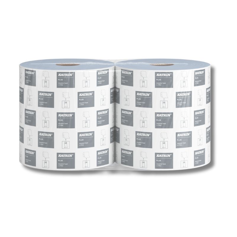 Katrin Plus Teollisuuspyyhe L 2-kerroksinen Laminoitu, Sininen. 2rll/sk - Image 2